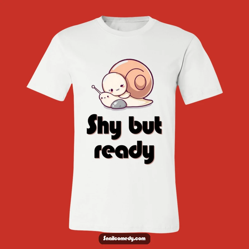 Funny Snail Pebble Hide T-Shirt - Cute Cartoon Snail Apparel, Perfect Funny Gift