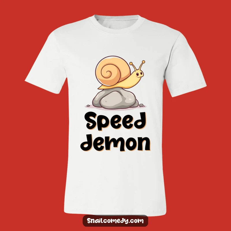 Funny Kawaii Snail Leaping T-Shirt - Hilarious Snail Action Gift for Friends