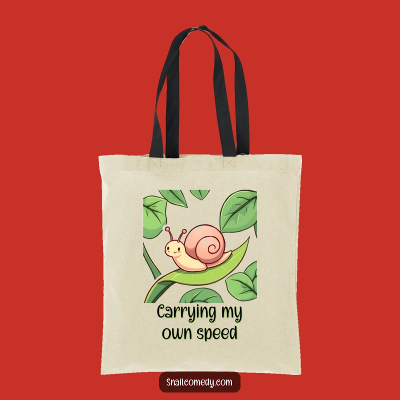 Funny Snail Slide Tote Bag: Carry Your Laughs with This Snail Gift!