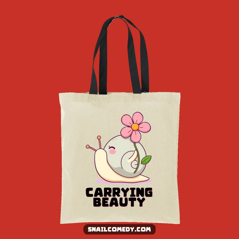 Chic Funny Kawaii Snail Flower Tote - Garden Accessory & Hilarious Gift