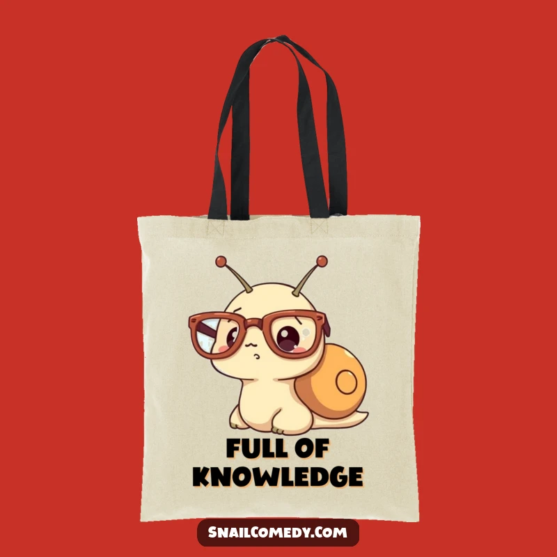 Funny Kawaii Snail Glasses Tote Bag - Carry Your Surprise