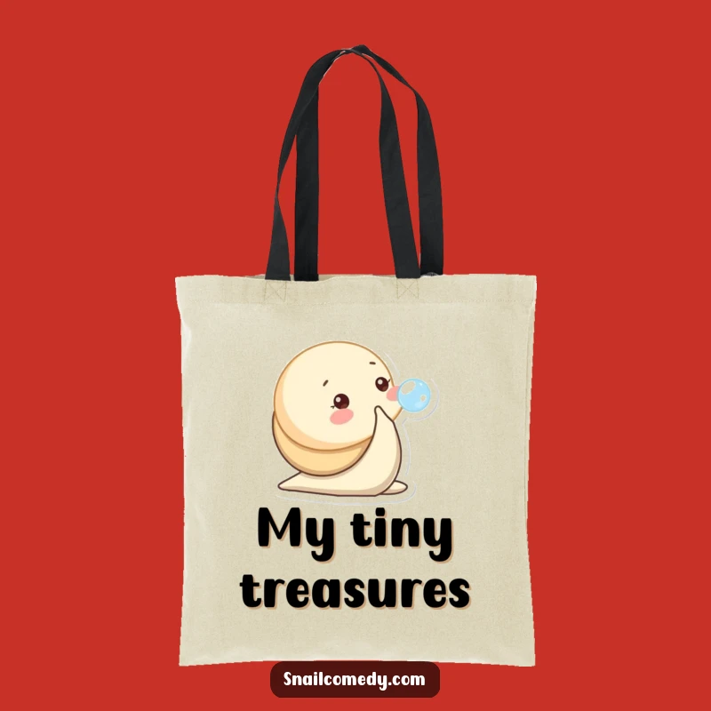 Funny Baby Snail Bubble Tote Bag: Carry Your Playful Spirit, Cute Gift