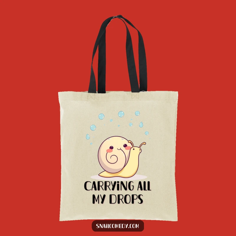 Funny Kawaii Snail Juggling Tote Bag: Spacious Cartoon Mollusk Carryall Perfect Gift