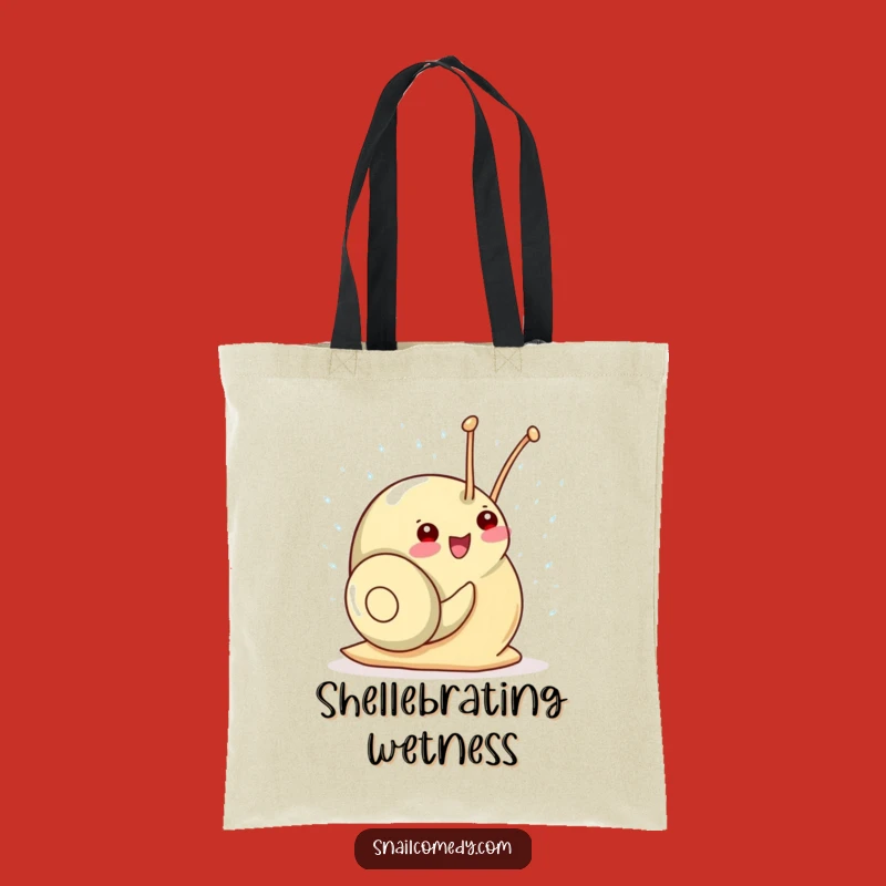 Funny Kawaii Snail Shower Tote Bag: Carry Your Joyful Style!