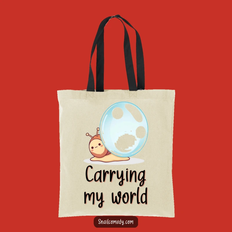 Funny Kawaii Snail Tote Bag, Carry Wonder, Perfect Stylish Funny Gift