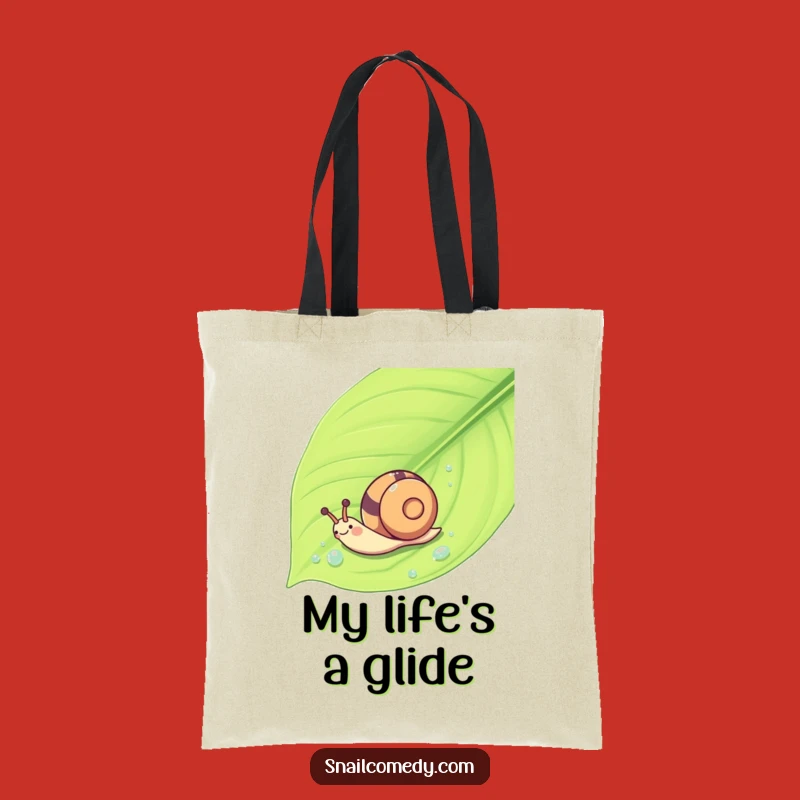 Funny Kawaii Snail Tote Bag - Playful Whoosh Shopping Companion Gift