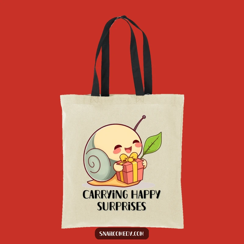 Funny Snail Present Tote Bag: Carry Your Gifts with Charm, Chic Humorous Gift