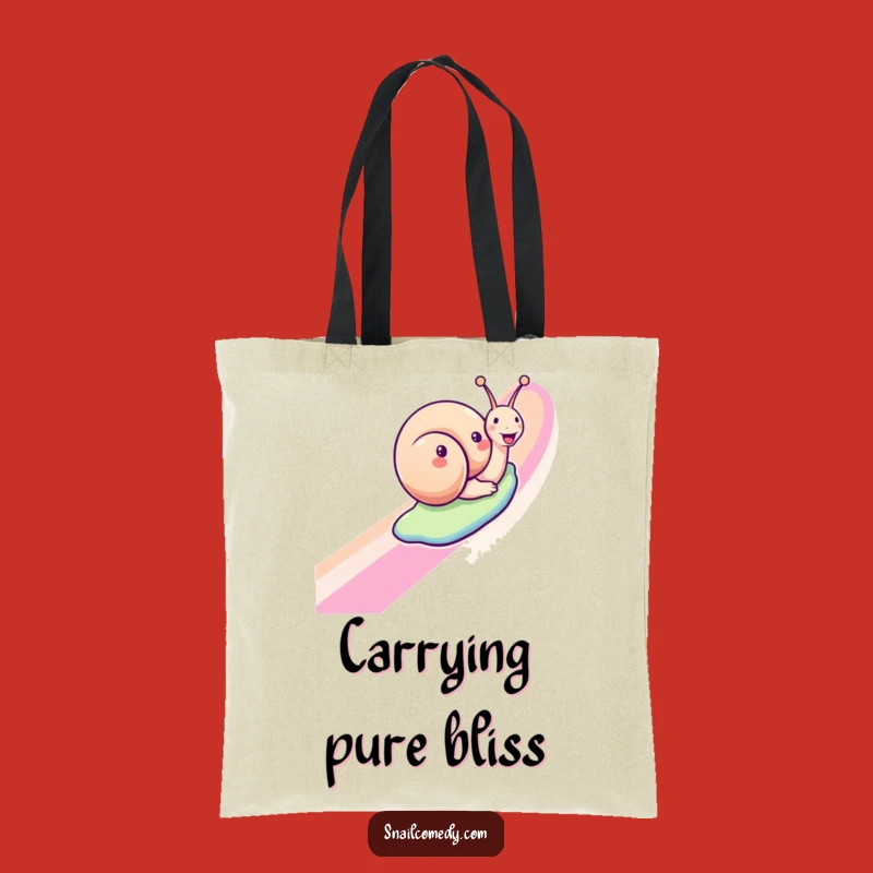 Funny Snail Tote Bag: Carry Your Joyful Journey Essentials
