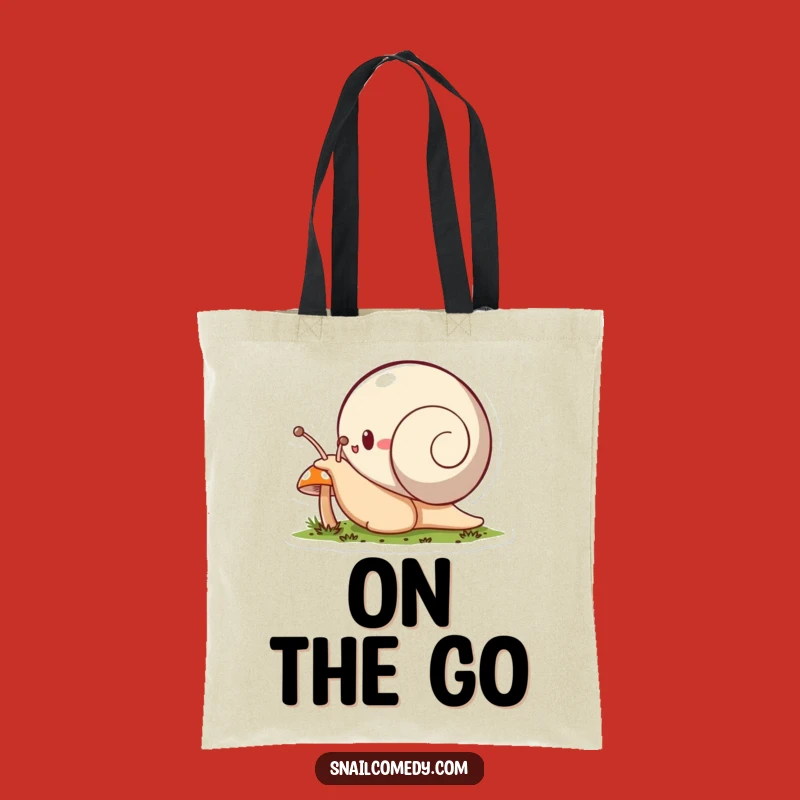 Funny Snail Tote Bag: Carry Your Mini Adventures