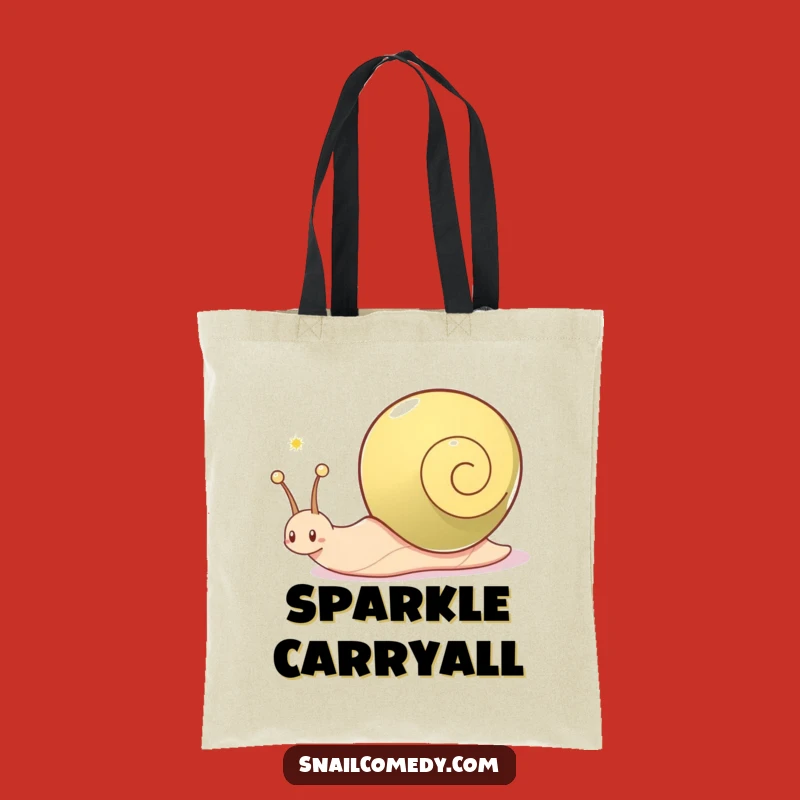 Funny Snail Tote Bag: Carry Your Sparkle Everywhere